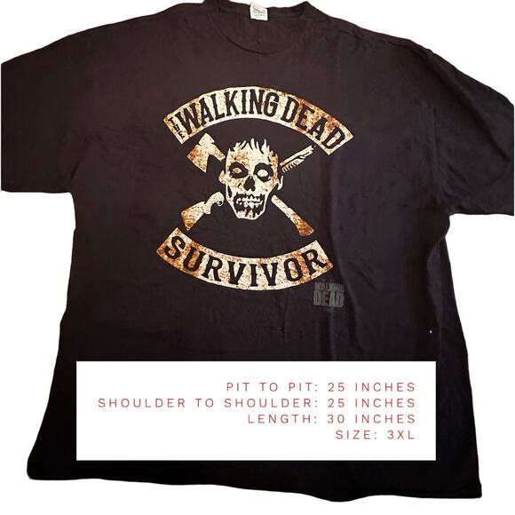 Vintage Walking Dead Survivor T-Shirt*3XL* - Picture 2 of 4